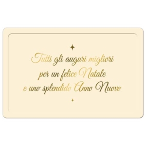 Biglietti augurali natalizi 9x14 cm - Biembi conf. da 6 a vassoio a due ante BBE202C71
