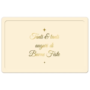 Biglietti augurali natalizi 9x14 cm - Biembi conf. da 6 a vassoio BBE202C69