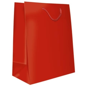 Sacchetti da regalo rosso opaco Biembi misura L - 23,5x32,5x13 cm conf. 6 pezzi - BXS202O20C