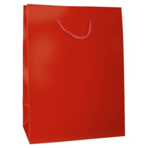 Sacchetti da regalo rosso opaco Biembi misura M - 18x23x10,5 cm conf. 6 pezzi - BXS202O20B