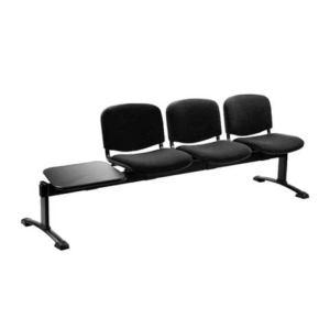 Panca 3 posti attesa Unisit Dado D53PT con tavolino - rivestimento Eco grigio scuro - D53PT/ET