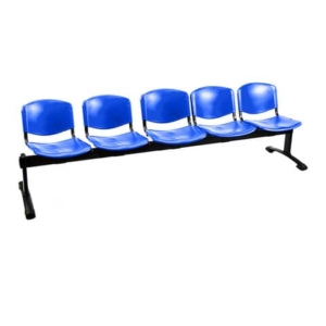 Panca 5 posti attesa Unisit Dado D5P5P - PPL blu D5P5P/BL