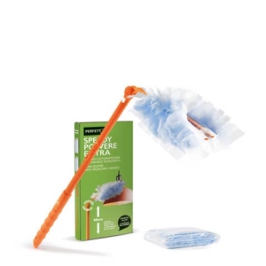 Piumino Perfetto Speedy polvere manico allungabile + 2 ricambi 12841