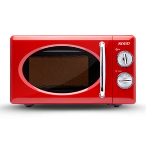 Microonde in alluminio Sogo Vintage 20 litri - 700 W rosso - HOR-SS-890-R