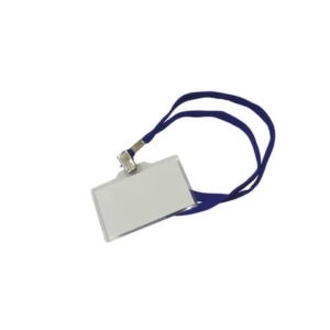 Cordoncini con clip in metallo - 30 cm blu - conf. 50 pz - 155Y