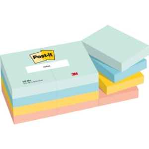 Foglietti riposizionabili Post-it® Beachside - conf. 12 blocchetti da 100 ff 38x51 mm - 653-12-BEA