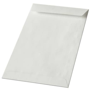 Busta a sacco Blasetti Kraft bianco non gommata 60 g/m2 in conf. 1000 buste 130x180 mm - 311