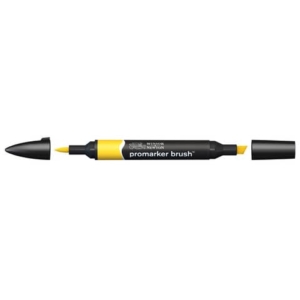 Pennarelli Winsor&Newton Promarker Brush doppia punta scalpello-pennello - sunflower Y156 - 0204224