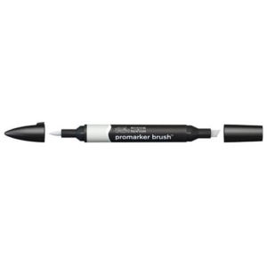 Pennarelli Winsor&Newton Promarker Brush doppia punta scalpello-pennello - cool grey 2 CG2 - 0204160