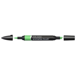 Pennarelli Winsor&Newton Promarker Brush doppia punta scalpello-pennello - grass G457 - 0204253