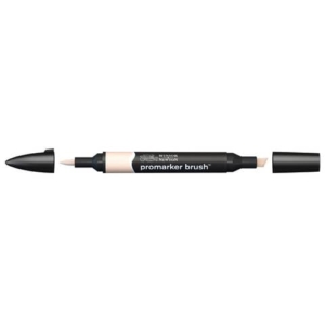 Pennarelli Winsor&Newton Promarker Brush doppia punta scalpello-pennello - satin Y129 - 0204186