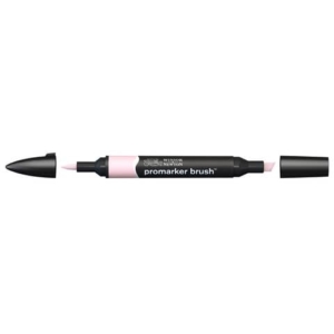 Pennarelli Winsor&Newton Promarker Brush doppia punta scalpello-pennello - pale pink R519 - 0204220