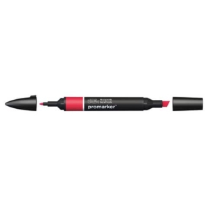 Pennarelli Winsor&Newton Promarker doppia punta fine-larga - rosso R666 - 0203209