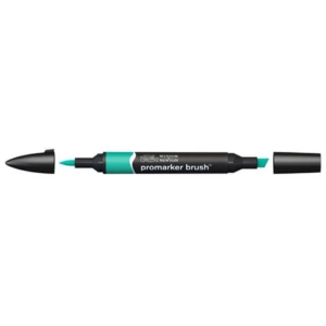 Pennarelli Winsor&Newton Promarker Brush doppia punta scalpello-pennello - ocean teal G956 - 0204377