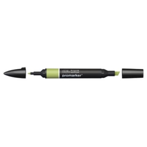 Pennarelli Winsor&Newton Promarker doppia punta fine-larga - marsh green G136 - 0203281