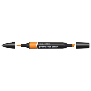Pennarelli Winsor&Newton Promarker Brush doppia punta scalpello-pennello - pumpkin O467 - 0204225