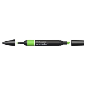 Pennarelli Winsor&Newton Promarker doppia punta fine-larga - bright green G267 - 0203069
