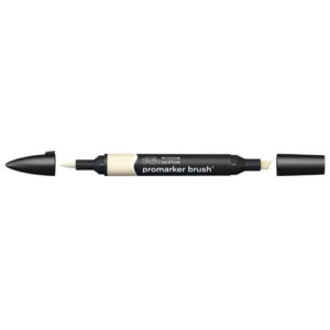 Pennarelli Winsor&Newton Promarker Brush doppia punta scalpello-pennello - champagne Y217 - 0204372