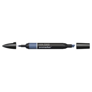 Pennarelli Winsor&Newton Promarker doppia punta fine-larga - midnight blue B624 - 0203401