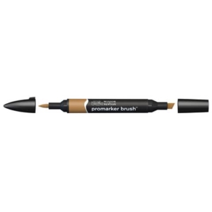 Pennarelli Winsor&Newton Promarker Brush doppia punta scalpello-pennello - cocoa O535 - 0204213