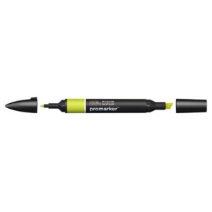 Pennarelli Winsor&Newton Promarker doppia punta fine-larga - pear green Y635 - 0203297