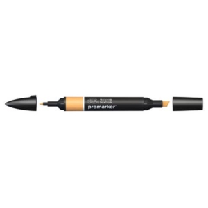 Pennarelli Winsor&Newton Promarker doppia punta fine-larga - apricot O538 - 0203255