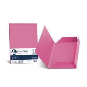Cartellina 3 lembi Favini Folder Luce&Acqua 200 g/m² 24,5x34,5cm conf.25 ciclamino - A50F434