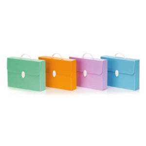 Valigetta in PPL Favorit Every Line Pastel colori assortiti 27x37,5x8 cm - conf. da 6 - 100501101