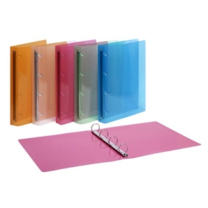 Raccoglitore Favorit Lumina in PPL A4 4 anelli tondi Ø 30 mm - 22x30 cm - colori assortiti - 400066845