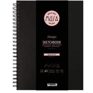 Blocco con spirale Imago SKETCH Musa 100 pagine 105 g formato A3 MU124593