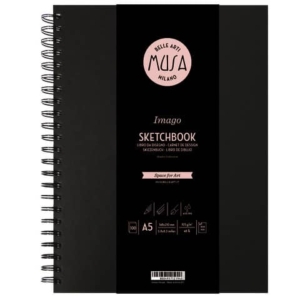 Blocco con spirale Imago SKETCH Musa 100 pagine 105 g formato A5 MU124595