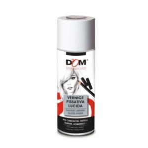 Vernice fissativa in spray DOM - effetto lucido - trasparente - 400 ml - 625