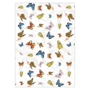 Carta regalo Biembi Premium Farfalle a fogli estesi 70x100 cm in conf. da 5 ff - BCVDKTC29