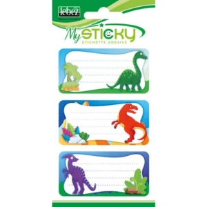 Etichette adesive scuola Lebez MySticky soggetto boy - fantasie assortite - A4088