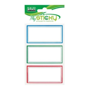 Etichette adesive Scuola Niji con bordo conf. da 18 etichette A4092