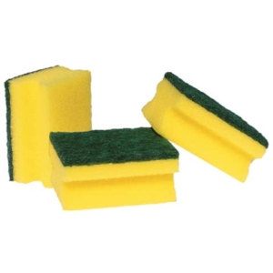 Spugna sintetica abrasiva Pippo con impugnatura salva-unghie - conf. 3 pezzi - 8,5x6x H.3,5 - NP1844