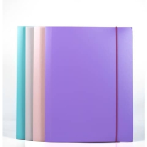 Cartelline a 3 lembi Leonardi ViceVersa A4 25,5 x 35,5 cm conf. da 4 colori assortiti - 100041254