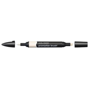 Pennarelli Winsor&Newton Promarker Brush doppia punta scalpello-pennello - almond O819 - 0204216