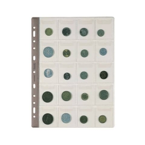 Buste porta monete a foratura universale Favorit Top - 20 tasche f.to 5x5,5 cm - conf. 5 pezzi - 400184164