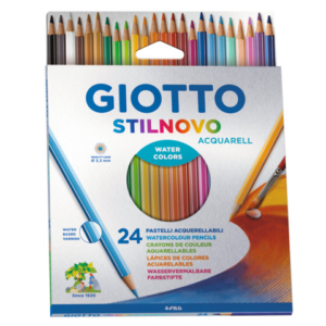 Matite acquerellabili Giotto Stilnovo in conf. da 24 colori assortiti water colors - F255800