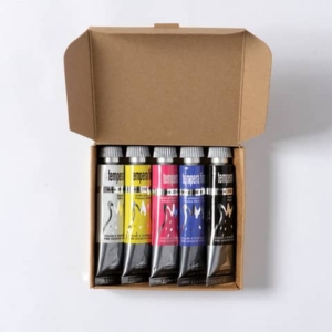 Tempera fine Maimeri in tubetto 20 ml - conf. da 5 colori assortiti M2598049