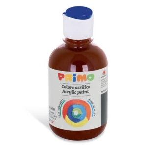 Colore acrilico Primo in bottiglia con tappo dosatore 300 ml - 740 terra di Siena bruciata 400TA300740
