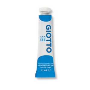 Tempera Giotto Extra ultrafine in tubetto 21 ml ciano - F35501500