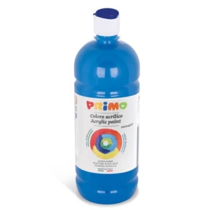 Colore acrilico Primo in bottiglia con tappo dosatore 1000 ml - 501 ciano 404TA1000501