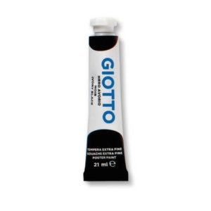 Tempera Giotto Extra ultrafine in tubetto 21 ml nero - F35502400