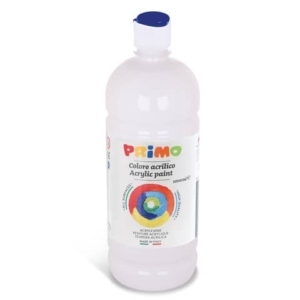 Colore acrilico Primo in bottiglia con tappo dosatore 1000 ml - 100 bianco 404TA1000100