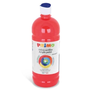Colore acrilico Primo in bottiglia con tappo dosatore 1000 ml - 300 rosso 404TA1000300