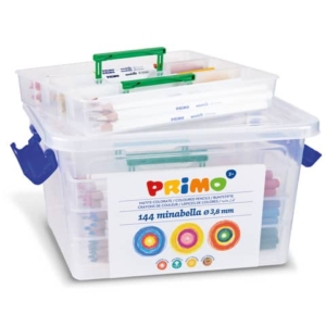 Matite colorate esagonali Primo minabella laccate - Ø 3,8 mm in conf. da 144 colori assortiti - 525MINAB144