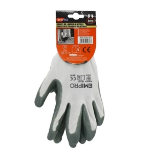 Guanti da lavoro in poliestere Emi 8/M - grigio - EN 388:2016 3121X - 8104307