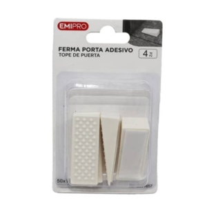Fermaporta adesivo antiurto Emi - 50x18x13 mm - bianco - conf. 4 pezzi - 8501657